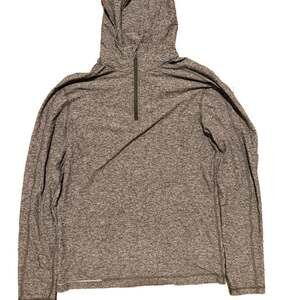 Lululemon Surge Warm 1/4 Zip Hoodie Heathered Gray Sweatshirt
